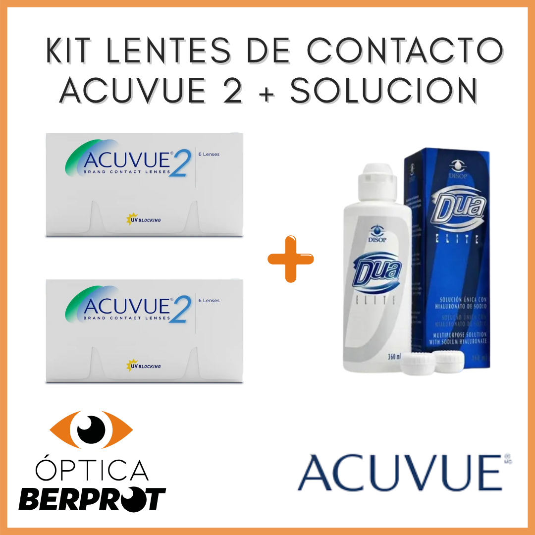 KIT LENTES DE CONTACTO ACUVUE 2 - ACUVUE