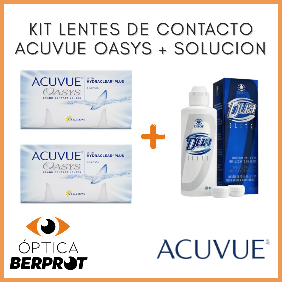 KIT LENTES DE CONTACTO ACUVUE OASYS - ACUVUE